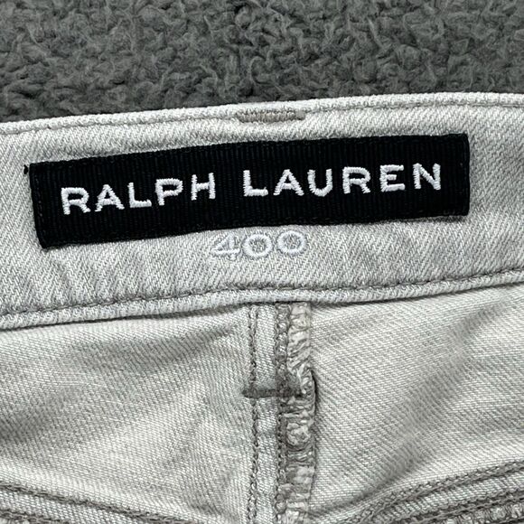 Ralph‎ Lauren 400 Jeans Women Size 32x26 Gray Skinny Mid Rise Made in Italy - Picture 7 of 9